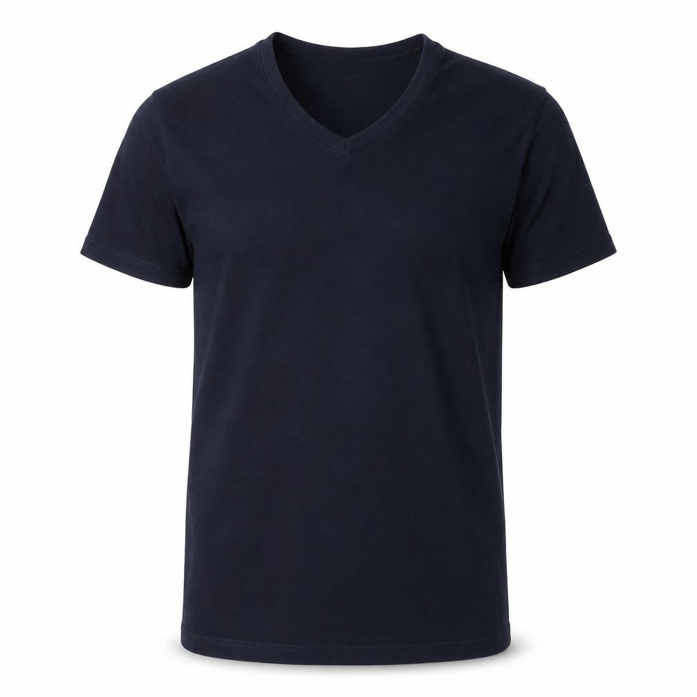 Next Men's Blue V-Neck T-Shirt, Size S, Slim Fit