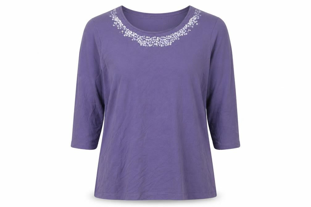 Marks and Spencer Purple Women's Sequin Top