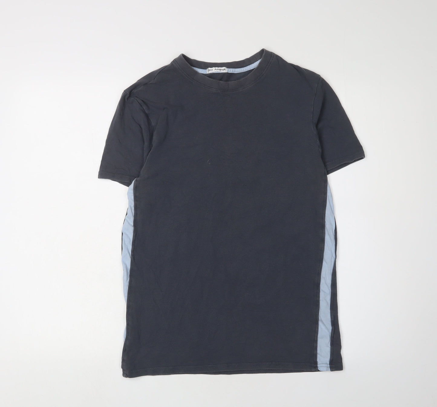 Marks and Spencer Grey Unisex T-Shirt, M, Casual Classic