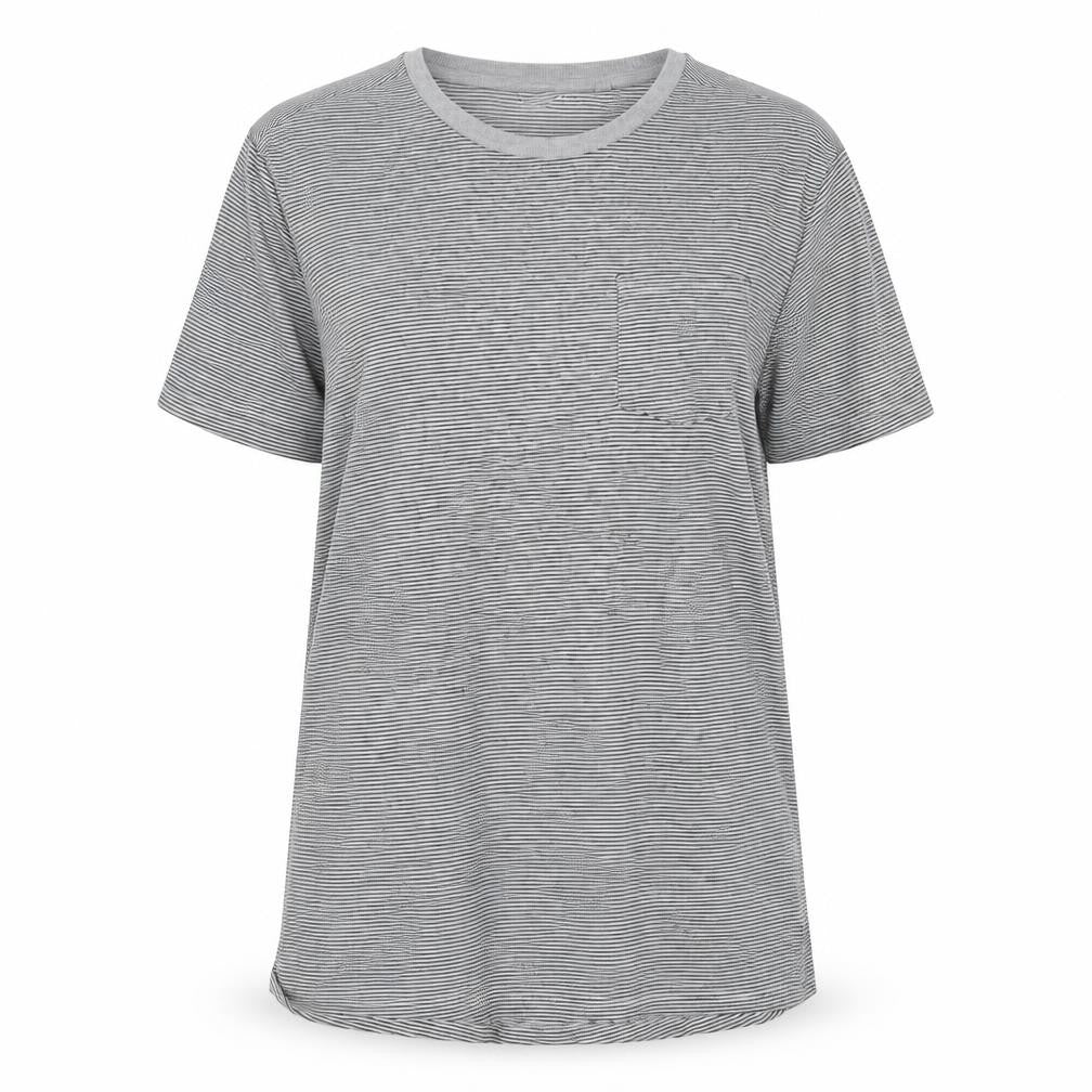 Next Unisex Kids Grey Striped T-Shirt 16 Years Basic Tee