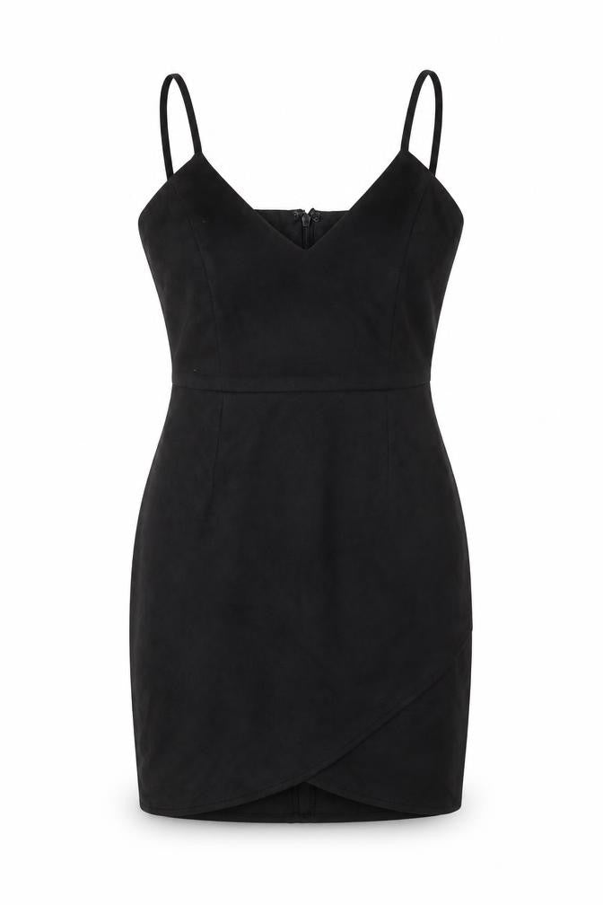 Front view of Missguided Black Bodycon Dress - Women's, size 6