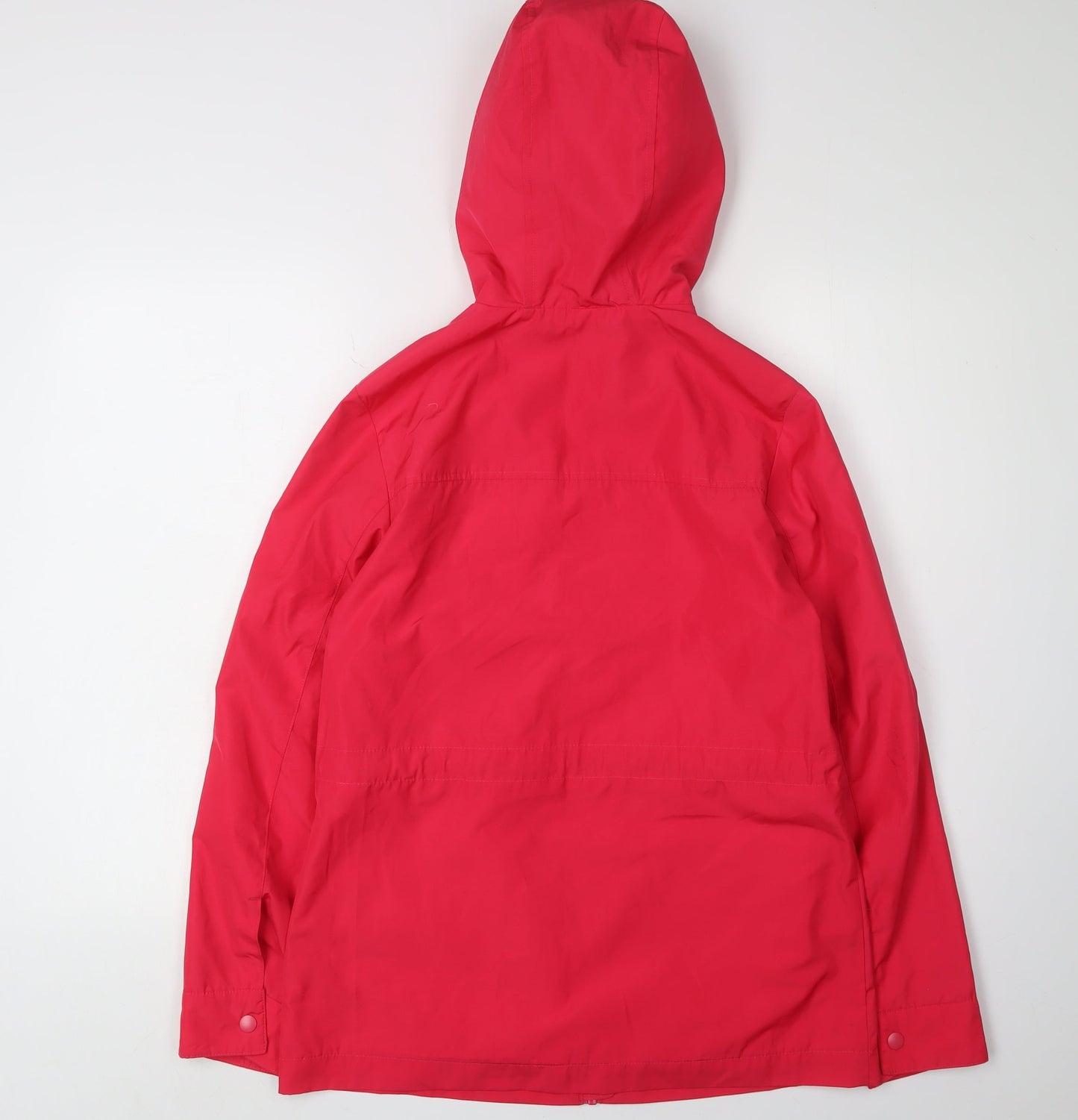 Marks and Spencer Women's Red Hooded Rain Coat Size 6