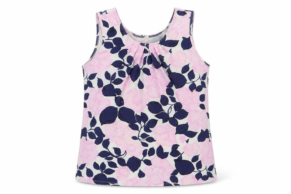Front view of GapKids girls’ multicoloured floral tank top, 13 years