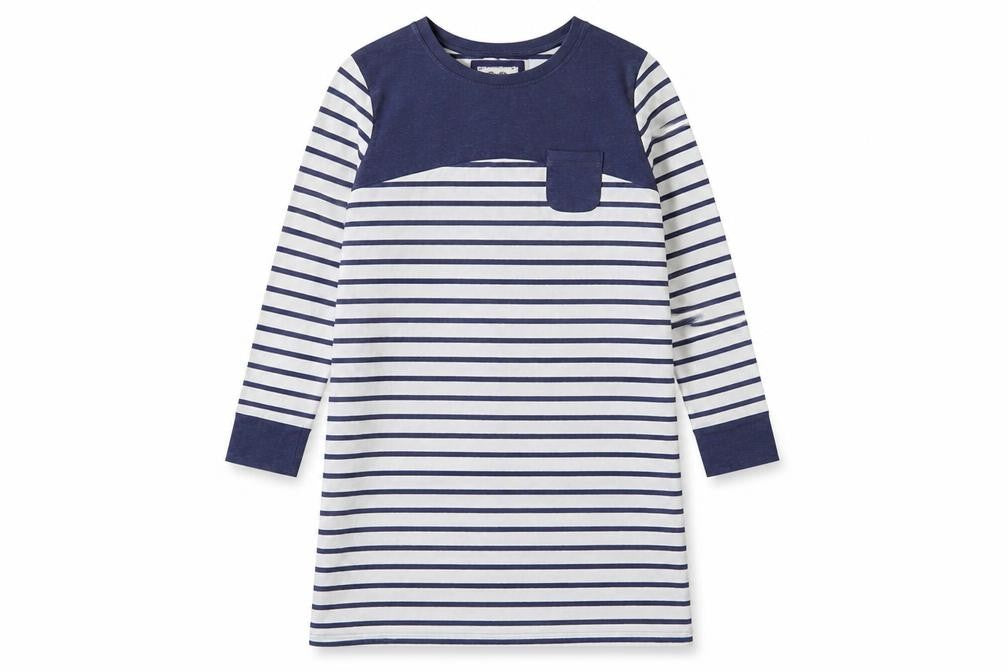 Marks and Spencer Women's Blue Striped T-Shirt Dress Size 12