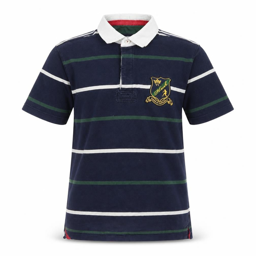 Howick Men's Blue Striped Polo Shirt Regular Fit M