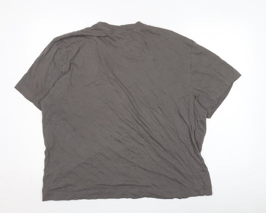Collusion Men's 2XL Grey Crew Neck T-Shirt