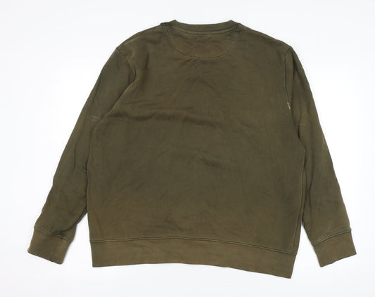 Racing Green Men's Green Pullover Sweatshirt Large
