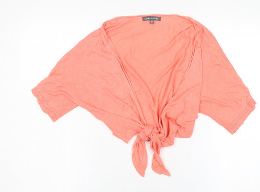 Laura Ashley Women's Pink Shrug, Size 12, Summer Knit