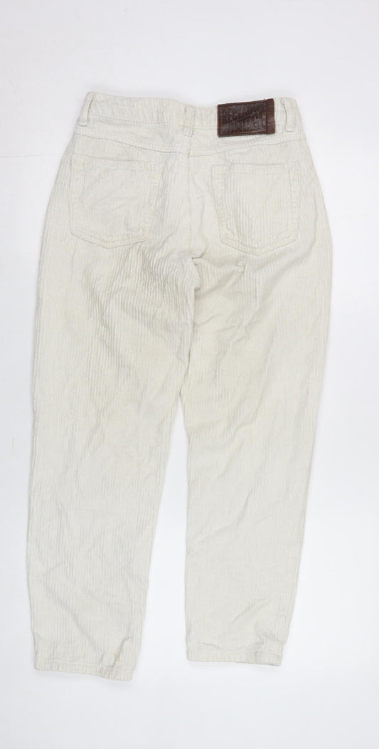 Reclaimed Vintage Women's Ivory Corduroy Trousers