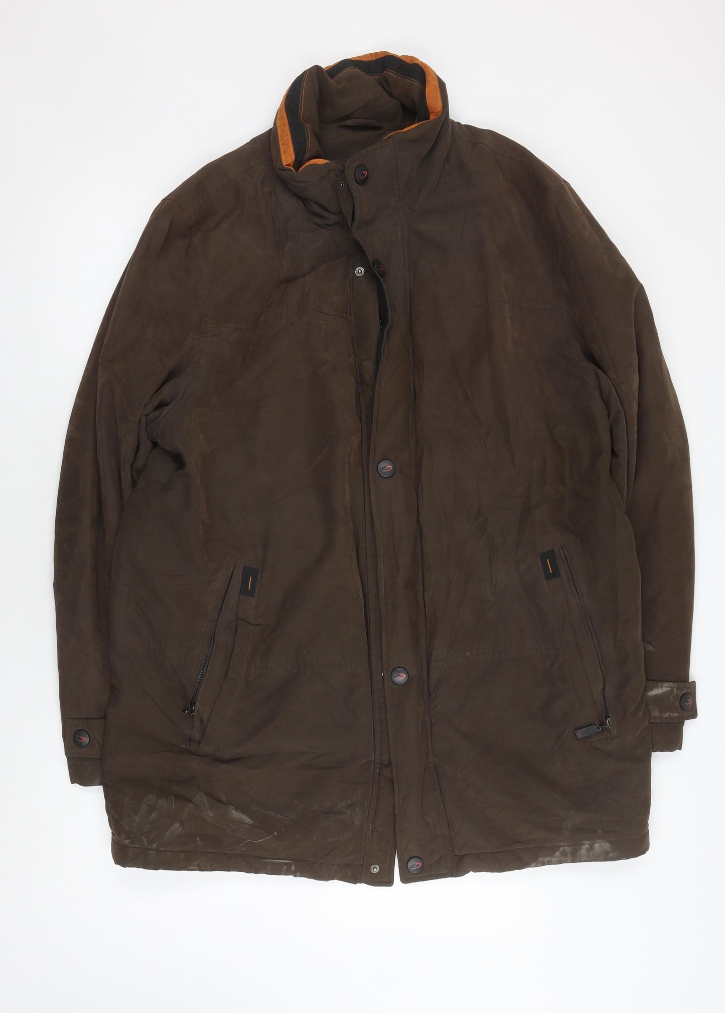 Di Cania Men's Brown Military Jacket Coat Size 44