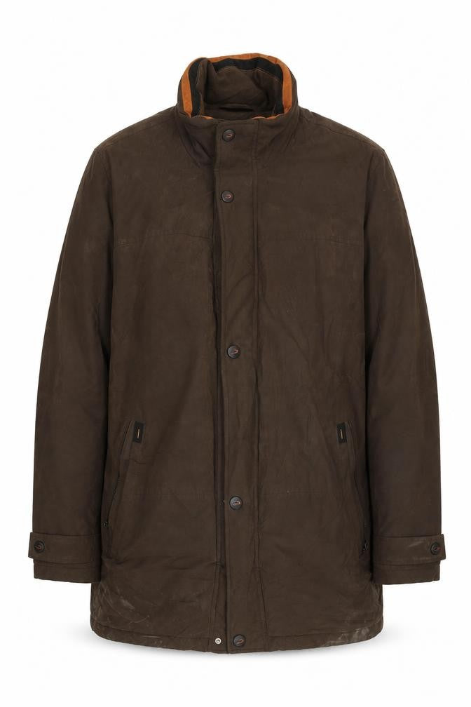 Di Cania Men's Brown Military Jacket Coat Size 44