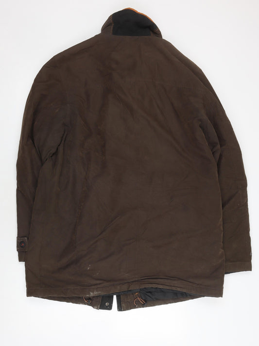 Di Cania Men's Brown Military Jacket Coat Size 44