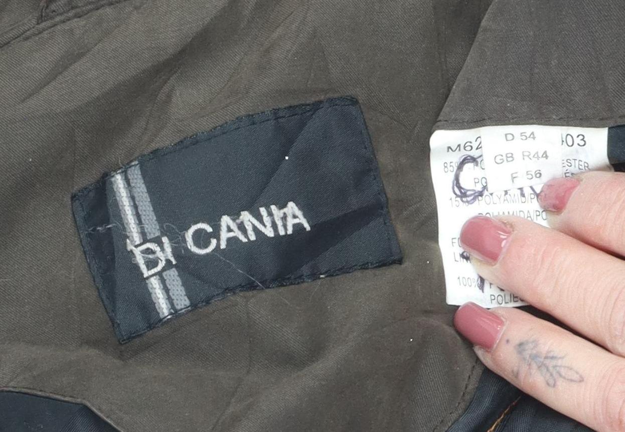 Di Cania Men's Brown Military Jacket Coat Size 44