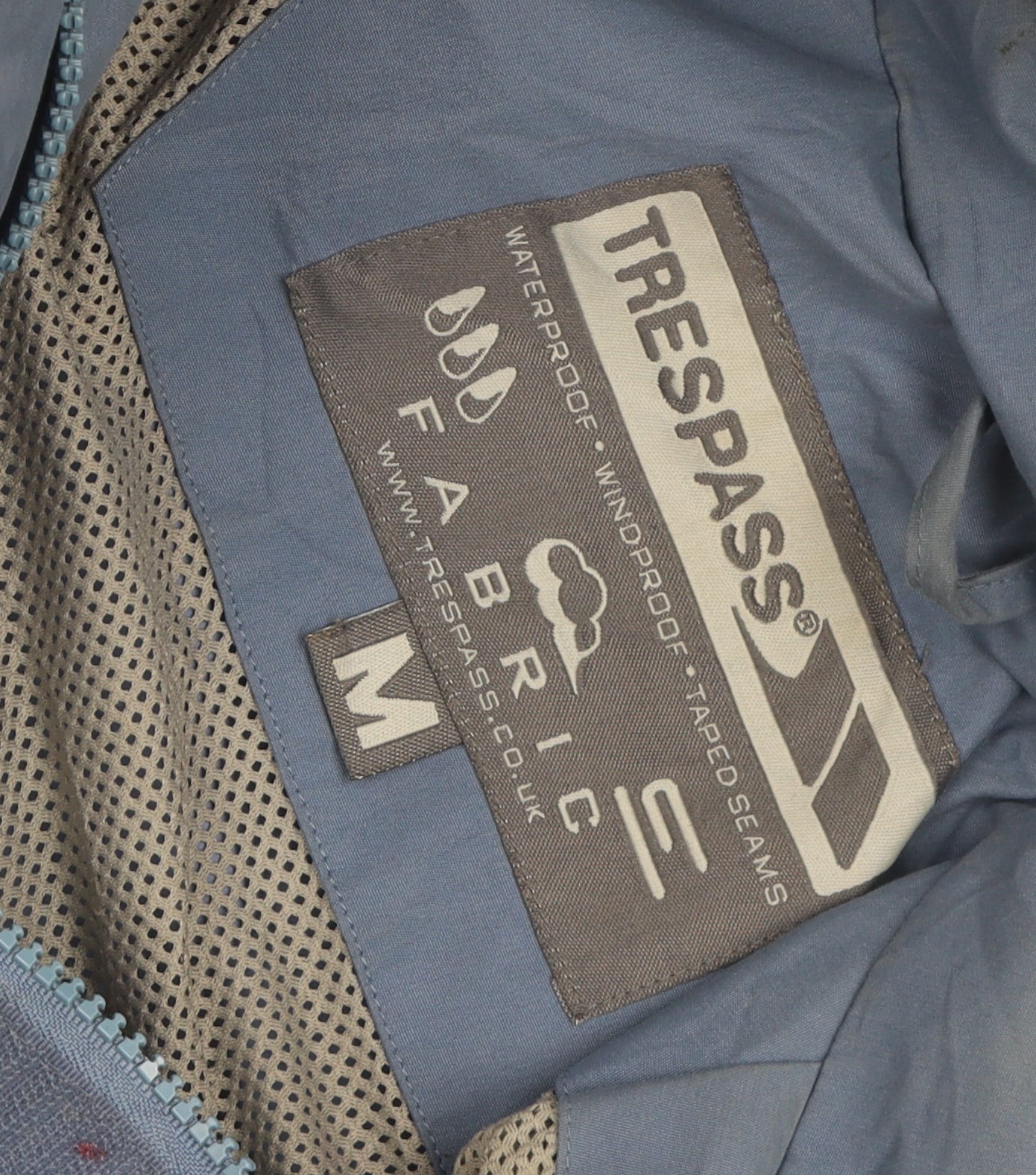 Trespass Unisex Blue Windbreaker Jacket M