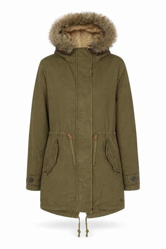 Womens UK Size 8 Regular Jack Wills Green Cotton Jacket