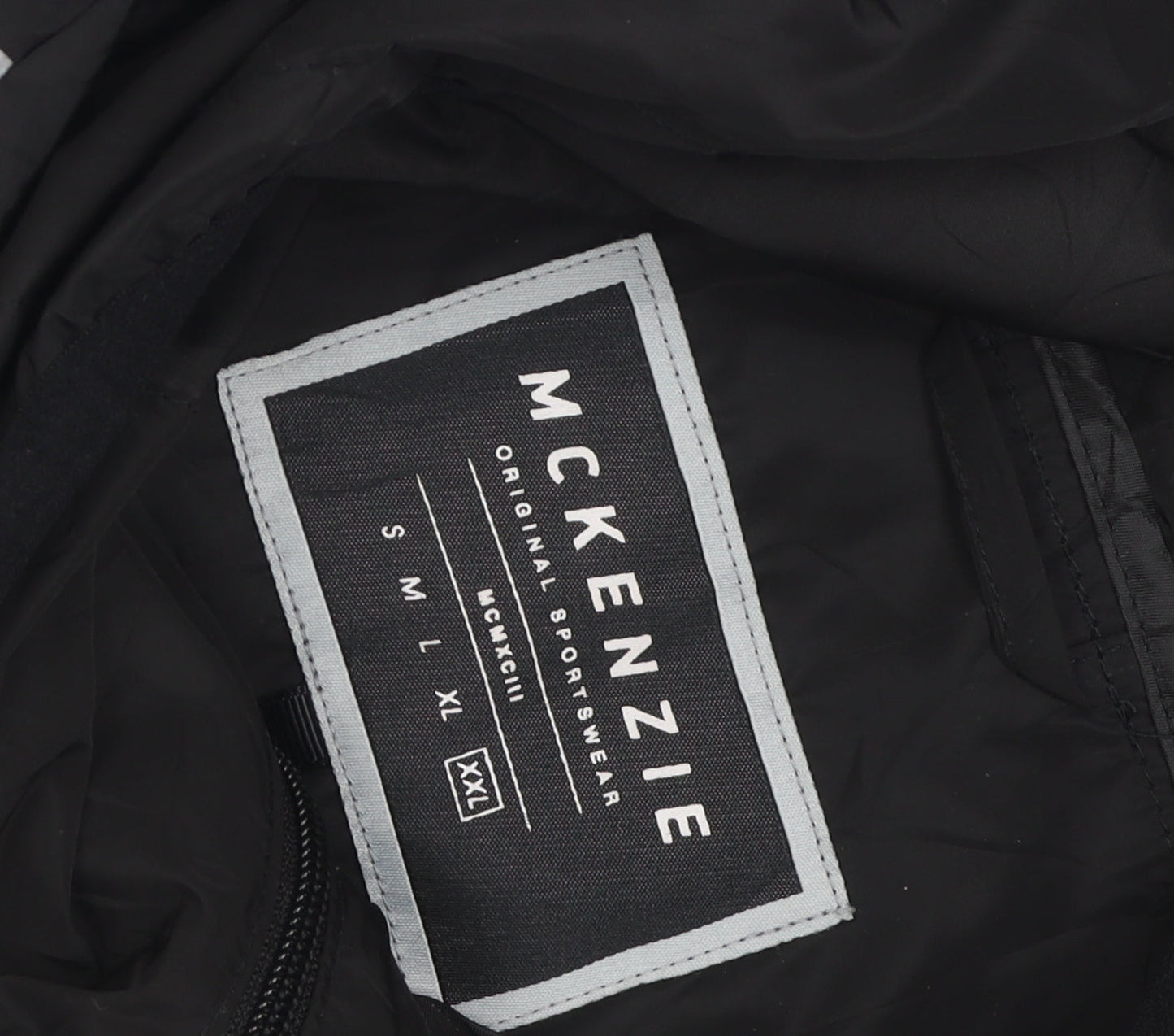 McKenzie Men's Black XL Windbreaker Jacket