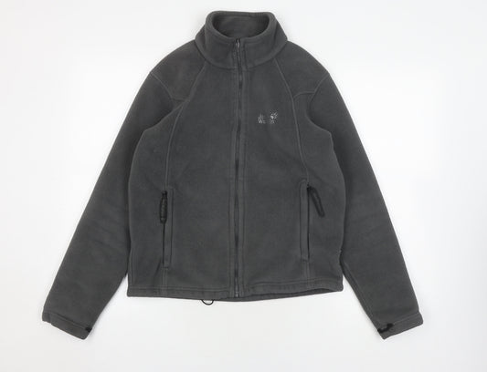 Jack Wolfskin Unisex Grey Mid-Length Fleece Jacket M