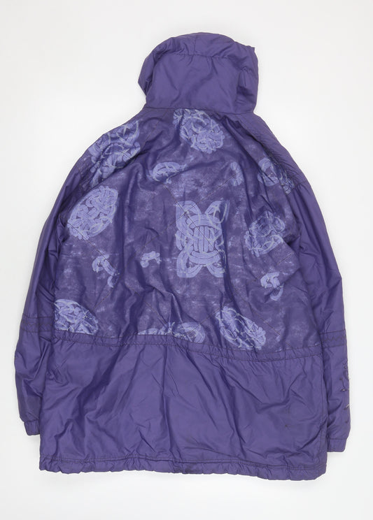 Luhta Women's Purple Parka Jacket Size 14 Winter Casual