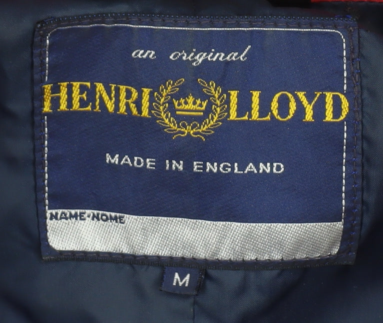Henri Lloyd Men's Red Mid-Length Parka Jacket, Waterproof Hooded