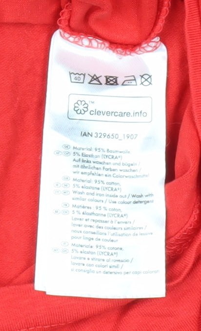 UEFA Men's Red Euro 2020 T-Shirt Size M Crew Neck