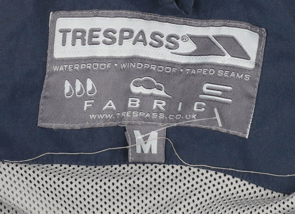 Trespass Men's Blue M Rain Coat Jacket with Hood