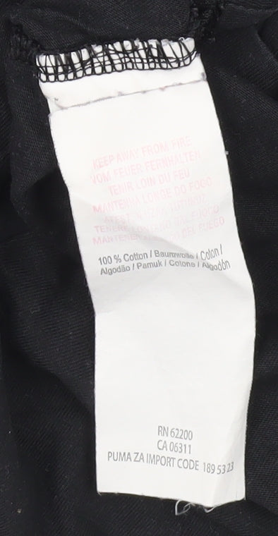 Puma Women's Black Cotton Tank Top Size 10