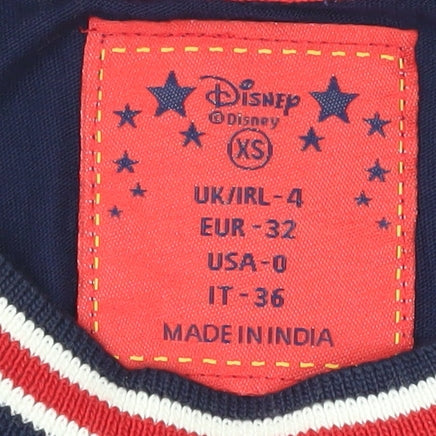 Disney Women's XS Blue Mickey Mouse Tank Top Jersey Style