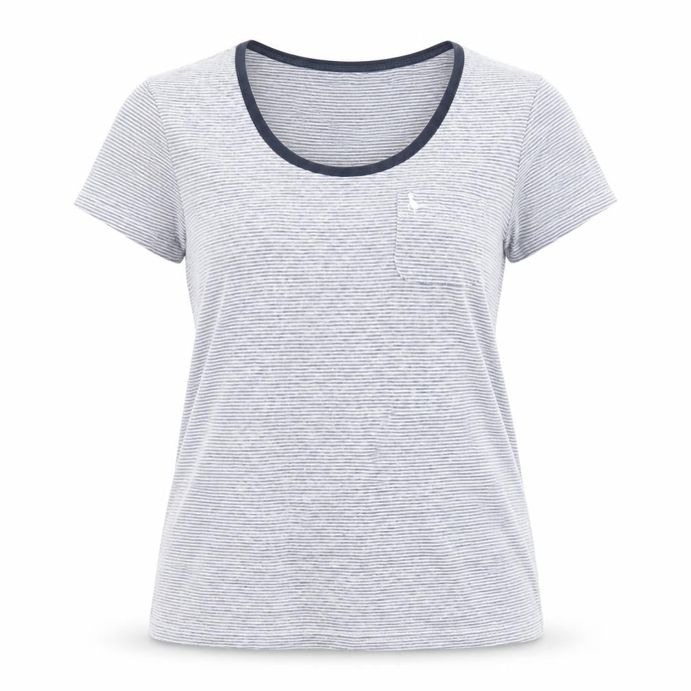 Womens UK Size 6 Jack Wills Blue Cotton Blend T-Shirt