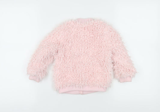 Mini Club Girls Pink Bomber Jacket, Size 2-3 Years