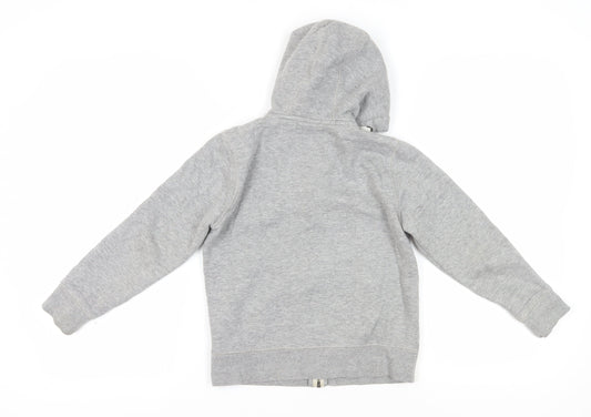 Next Boys Grey Full Zip Hoodie, 9 Years, Hooded & Pocketed
