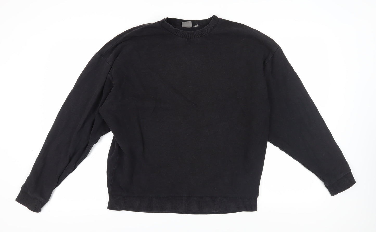 ASOS Unisex Black Pullover Sweatshirt, M, Crew Neck