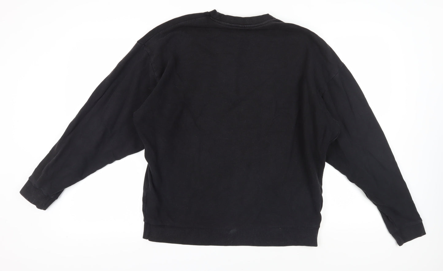 ASOS Unisex Black Pullover Sweatshirt, M, Crew Neck