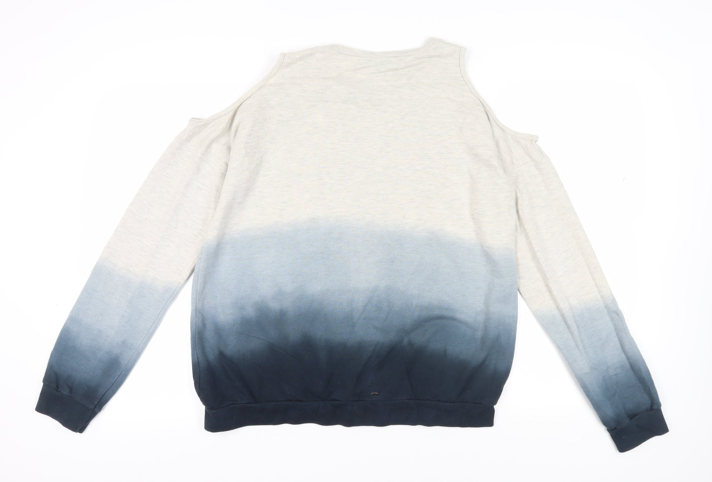 Topshop Women's Multicoloured Cold Shoulder Sweatshirt, Size 10