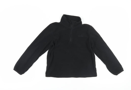 Peter Storm Boys Black Fleece Pullover Sweatshirt 7-8 Years