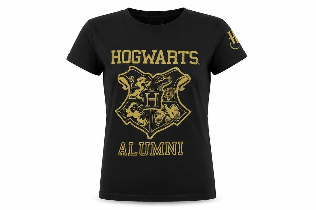 Unisex Adultss UK Size M Harry Potter Black Cotton T-Shirt