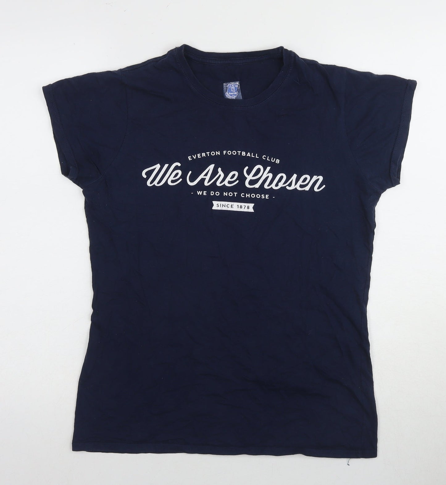 Everton Women's Blue T-Shirt, Size 14, Short Sleeve, Casual