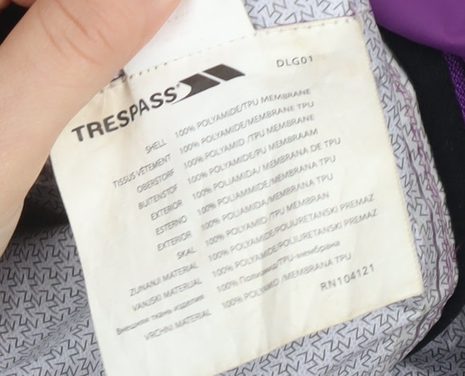 Trespass Women's Purple Waterproof Parka Jacket Size S