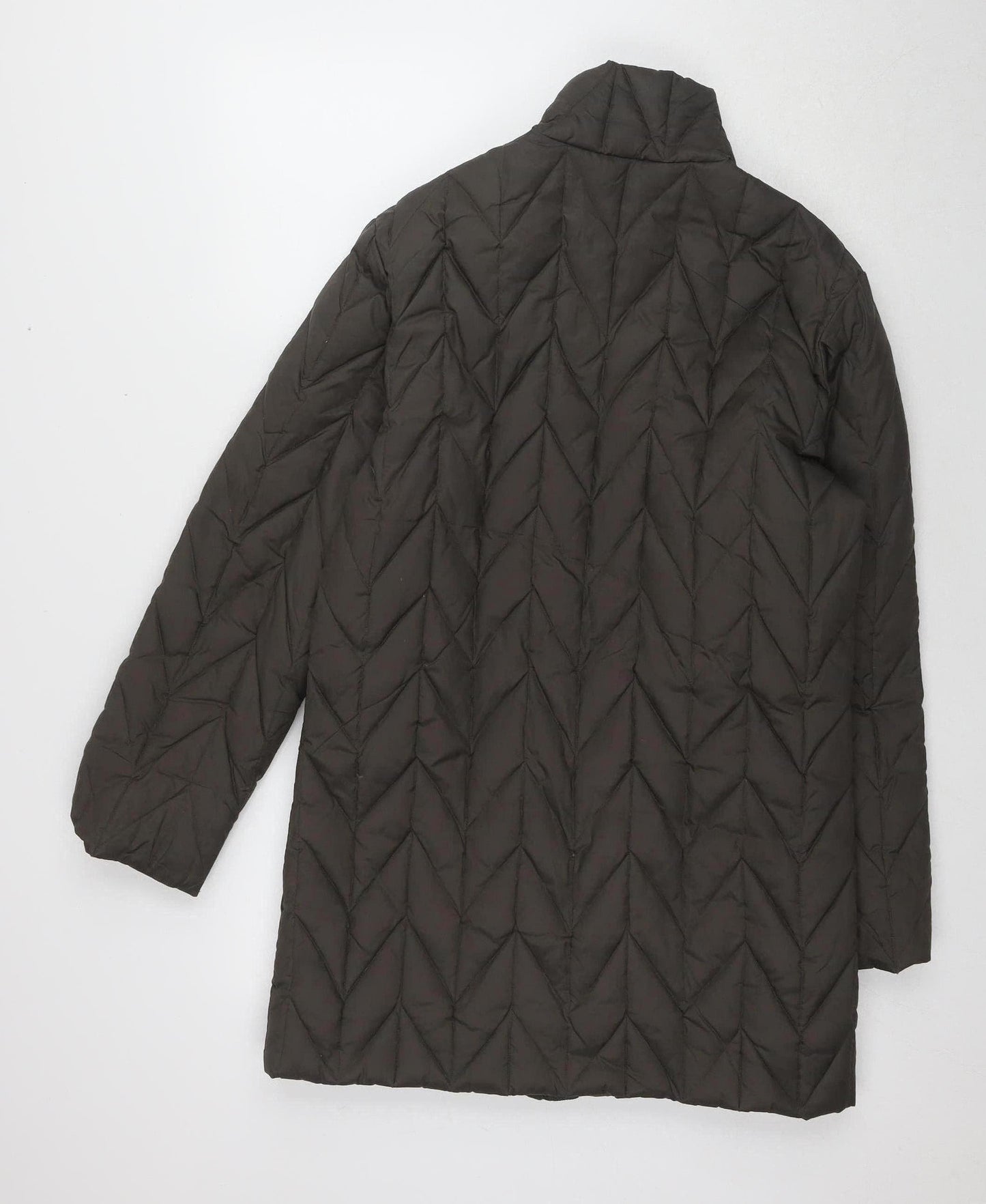 Sergio Tacchini Women's Brown Quilted Jacket, Size 16
