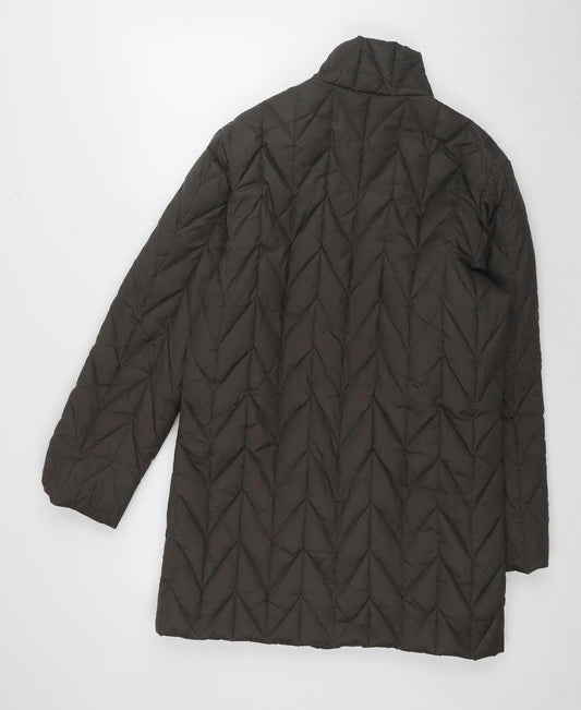 Sergio Tacchini Women's Brown Quilted Jacket, Size 16