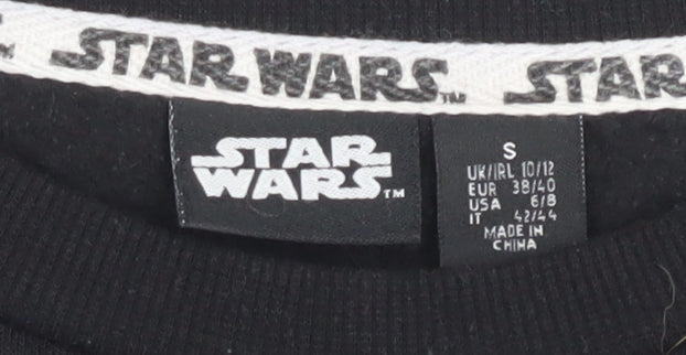 Unisex Adults UK S Regular Star Wars Black Pullover Sweatshirt