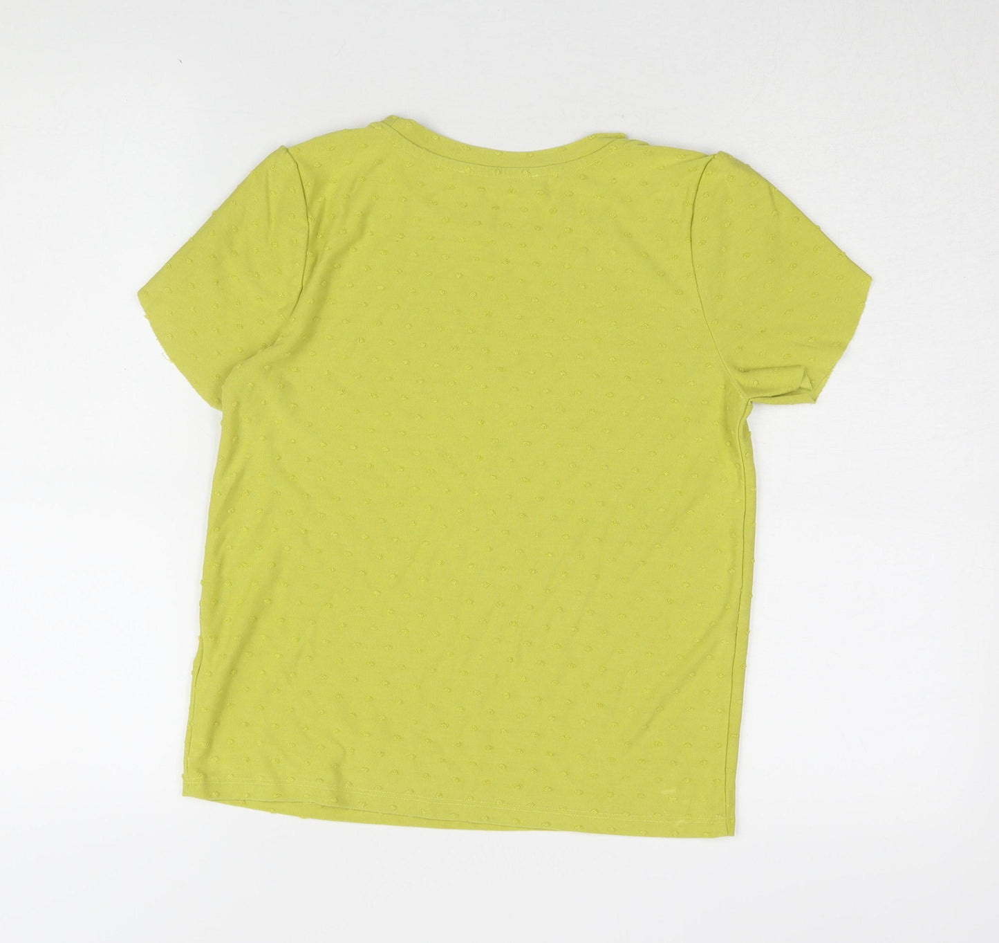 Marks and Spencer Women's Green Basic T-Shirt Size 10