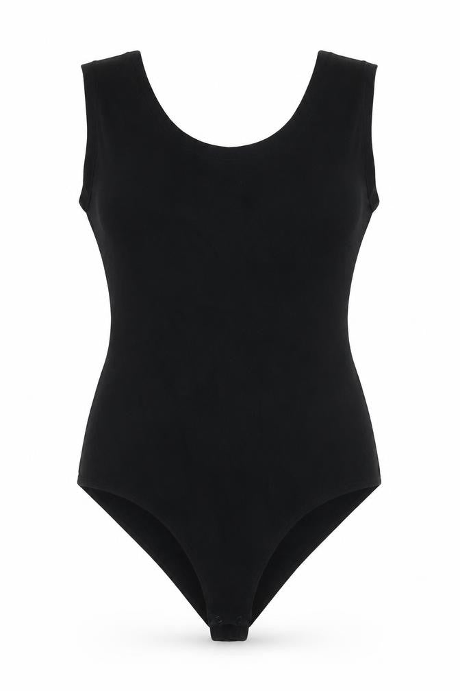 Gap Women's Black Sleeveless Bodysuit Large