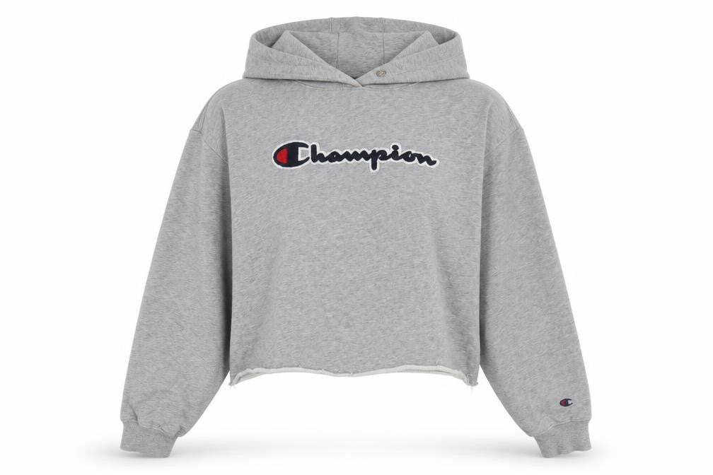 Unisex Adults UK L Regular Champion Grey Pullover Hoodie