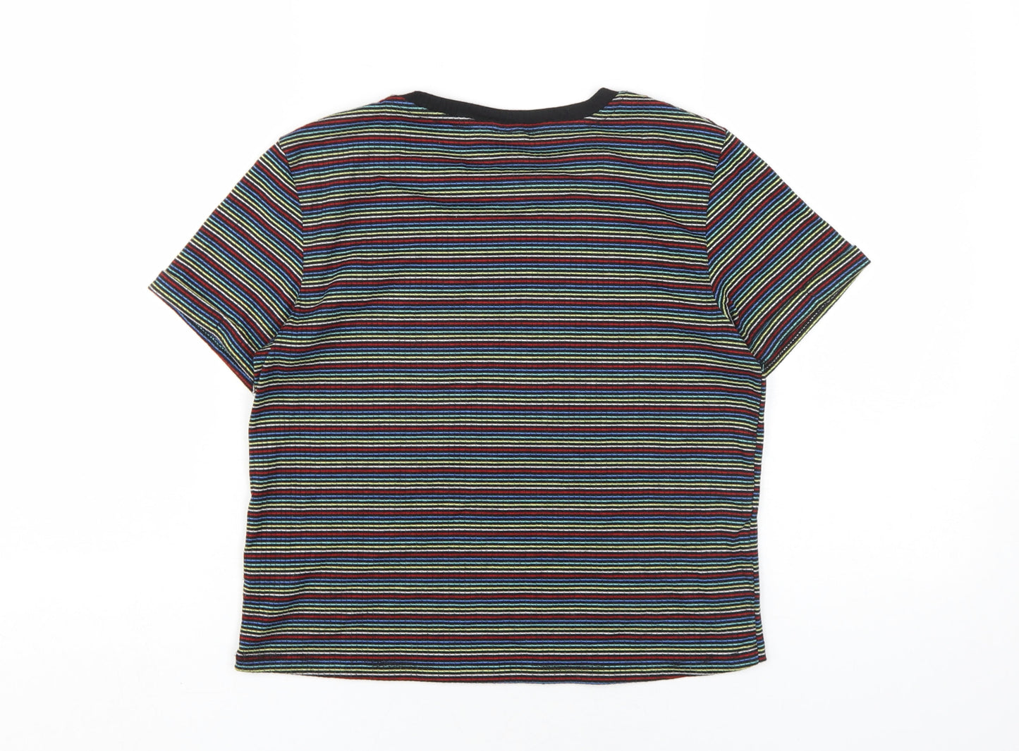 Disney Unisex Multicoloured Ringer T-Shirt - Size 10