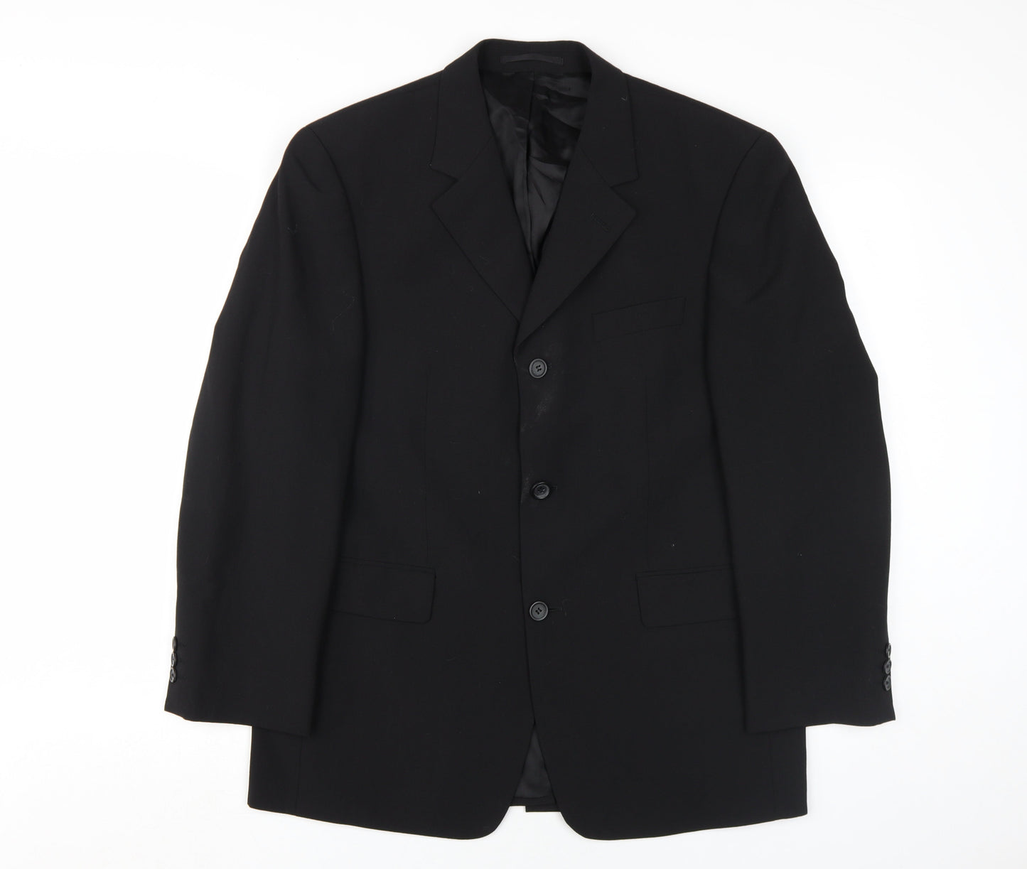 Tom English Men's Black Blazer, Size 38S, Classic Style