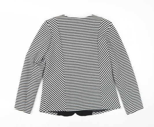 Klass Women's Black Blazer Geometric Size 12