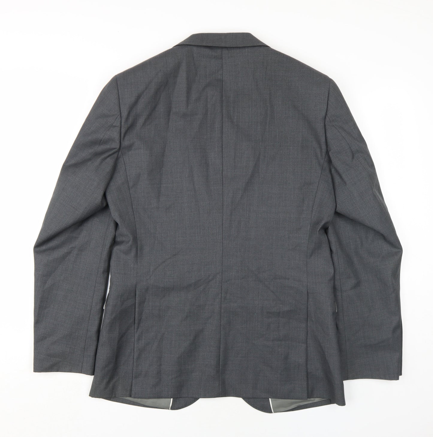 French Connection Men's Grey Slim Fit Blazer, Chest 40R