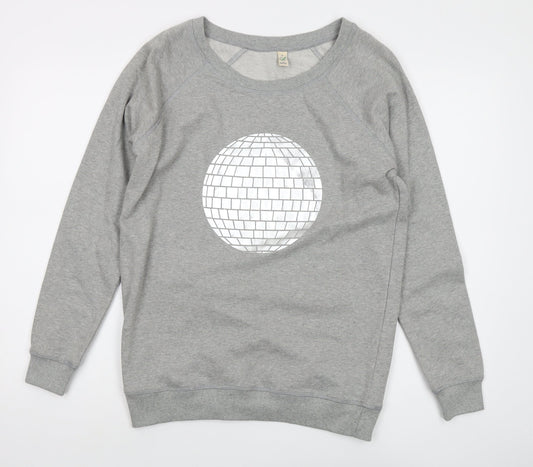 Earth Positive Women's Grey S Pullover Sweatshirt
