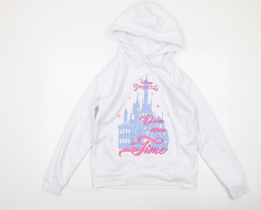Disney Women's White XS Hoodie - Princess Graphic Print