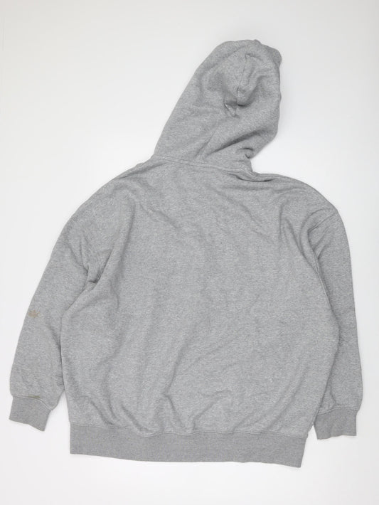 Nike Men's Grey Full Zip Hoodie XS with Hood & Logo